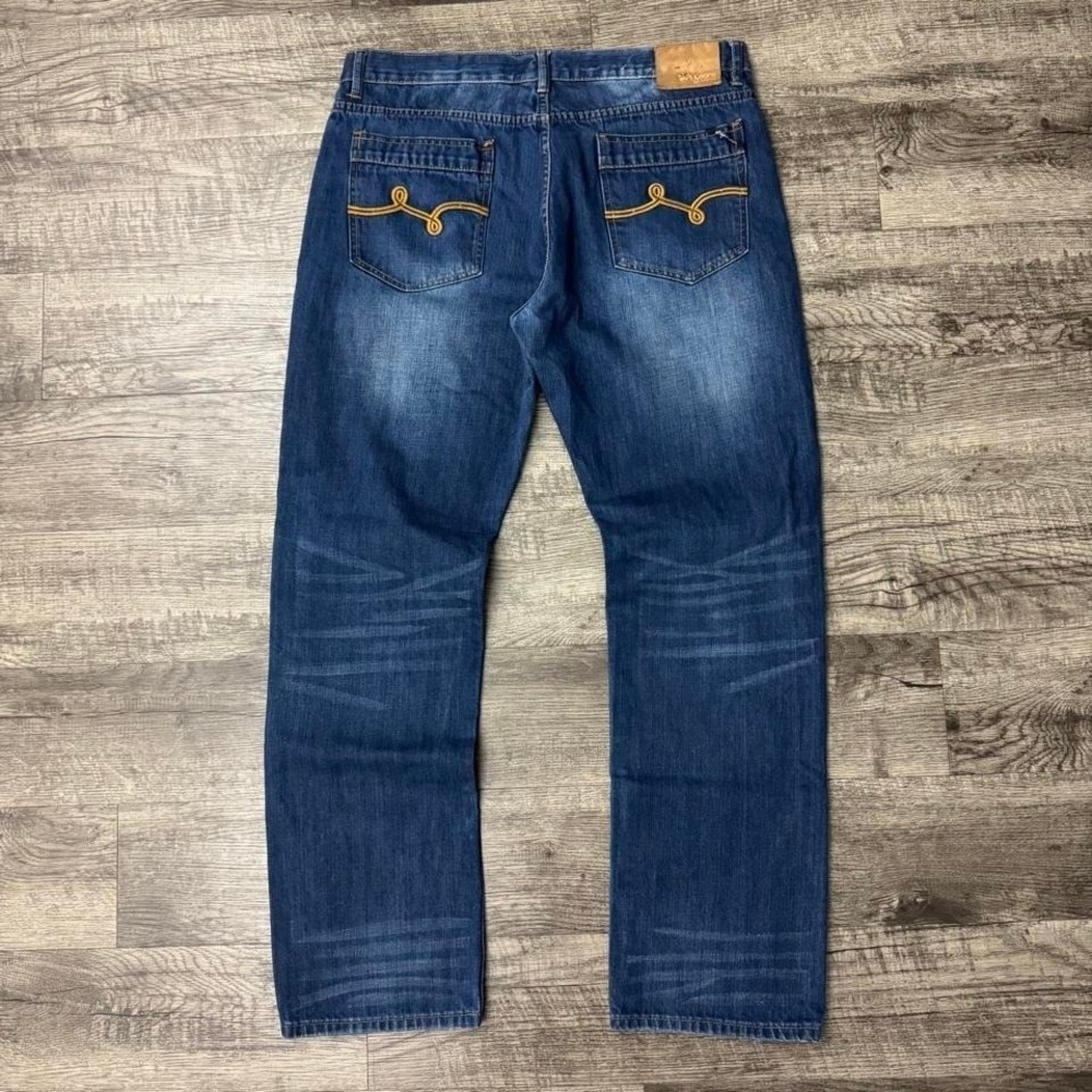 Y2K LRG Lifted Research Group Faded Wash Grunge Skater Denim Jeans 38x33